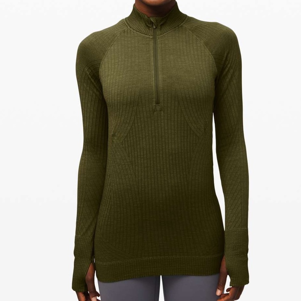 lululemon athletica Olive Long Sleeve Top